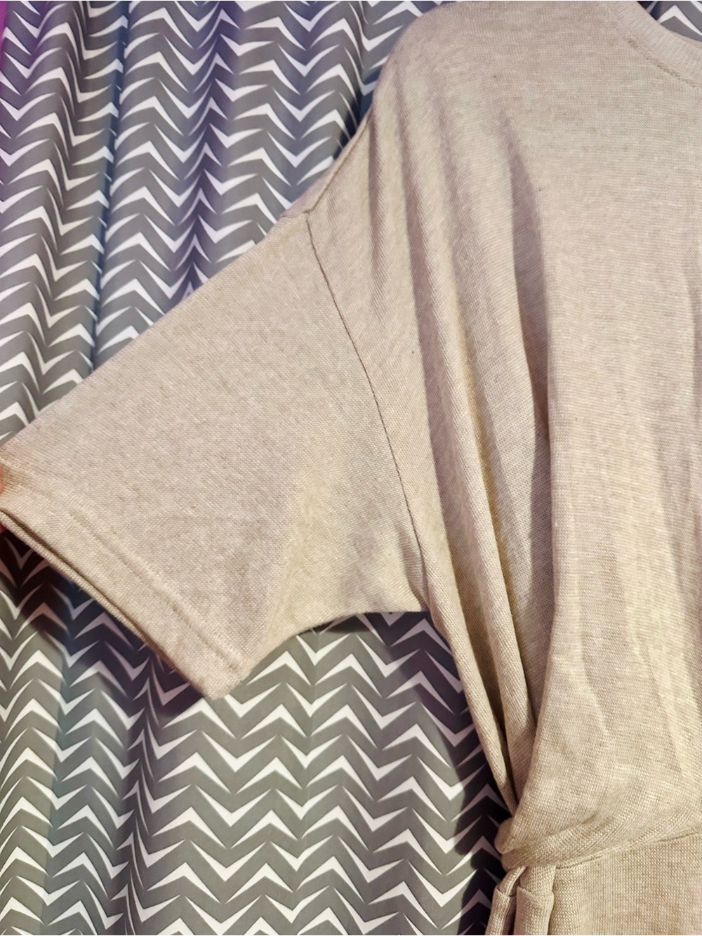 NWT Hudson | Warm Sand Sweater Wrap Midi Dress, Large - Picture 3 of 8